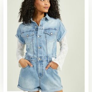 Altar’d State - Skylar Denim Romper